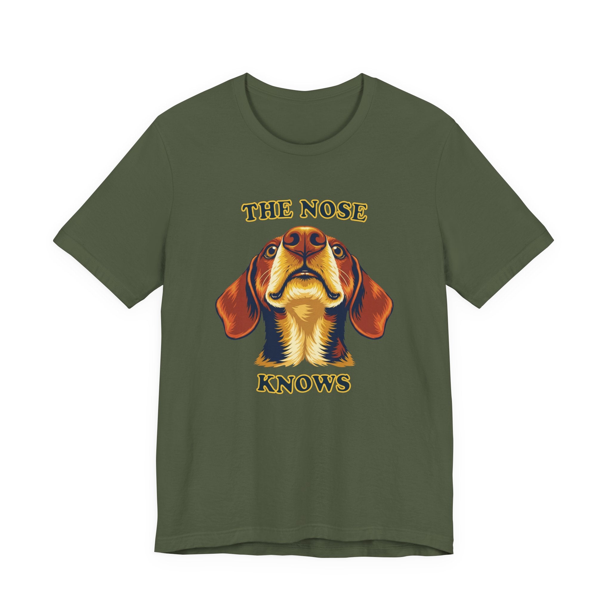 Shorthaired Dachshund Lovers T-Shirt - "The Nose Knows"