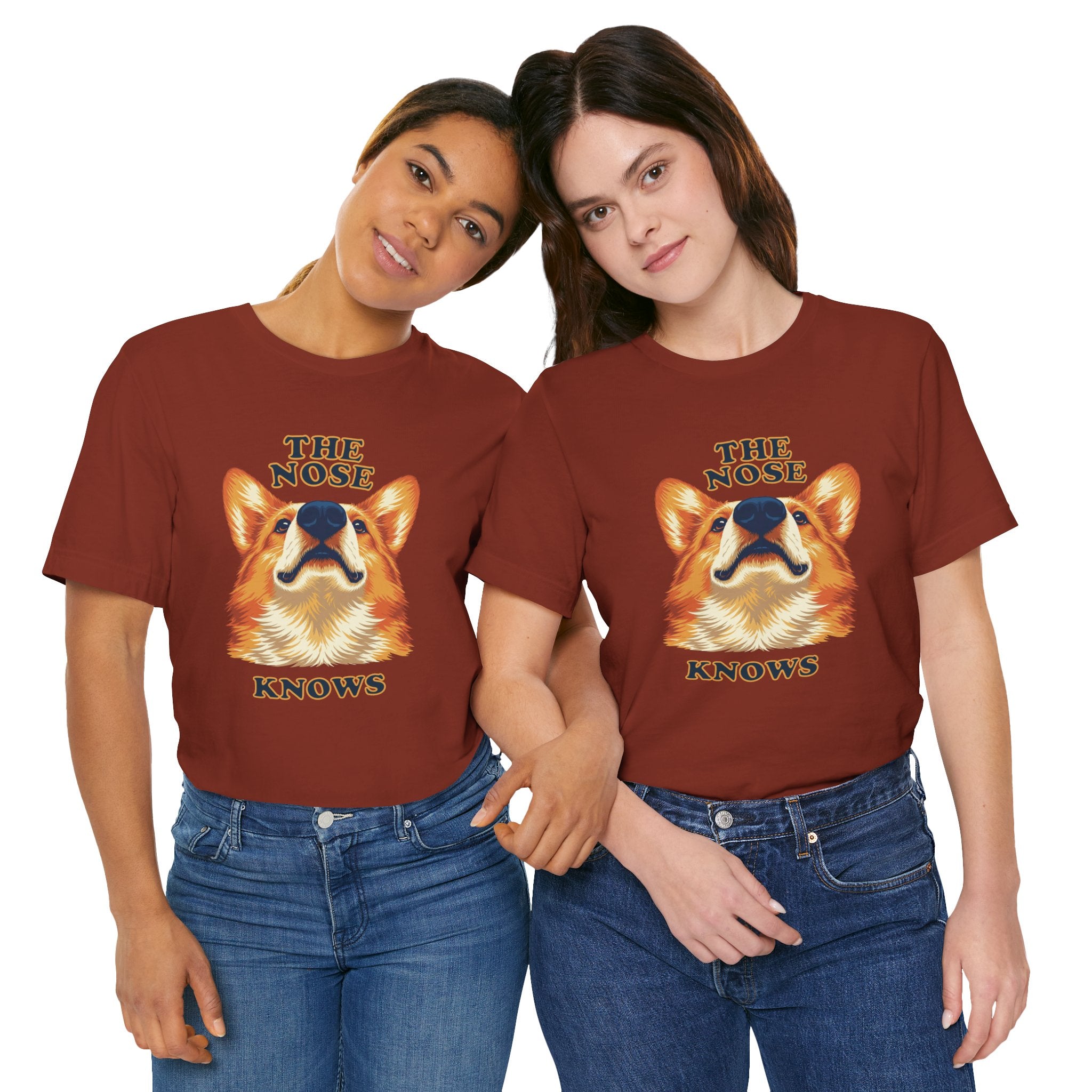 Corgi Lovers T-Shirt - "The Nose Knows"