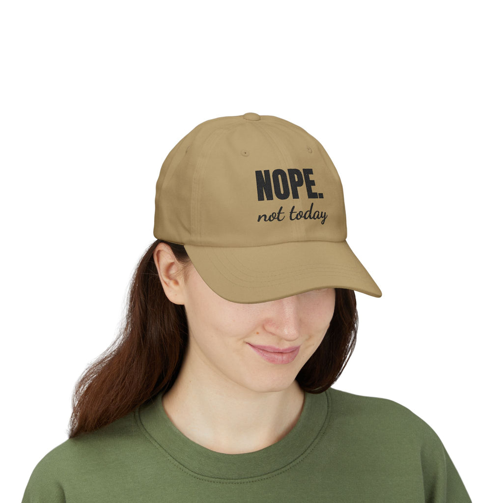 Funny Dad Cap – 'NOPE. not today' Adjustable Hat