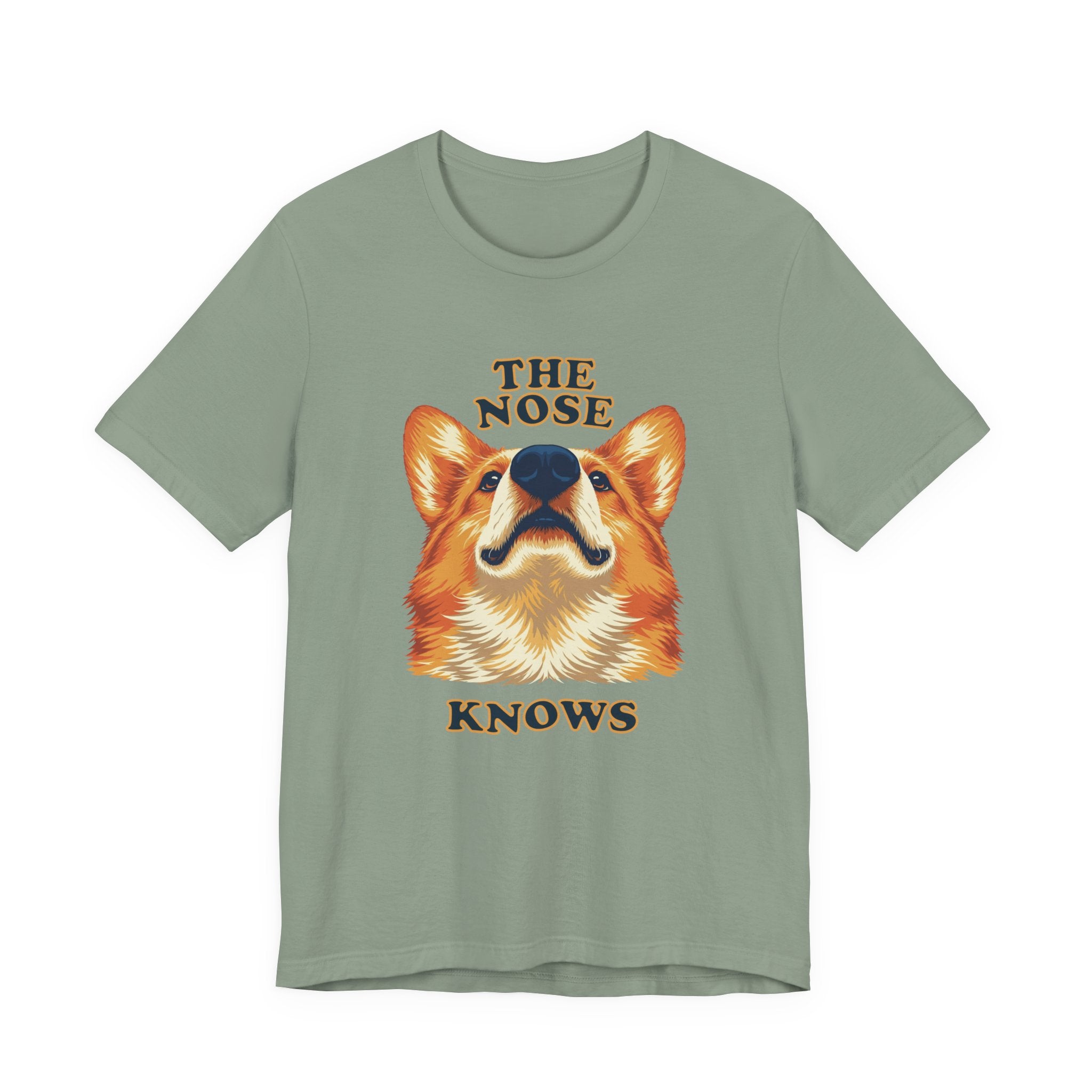 Corgi Lovers T-Shirt - "The Nose Knows"