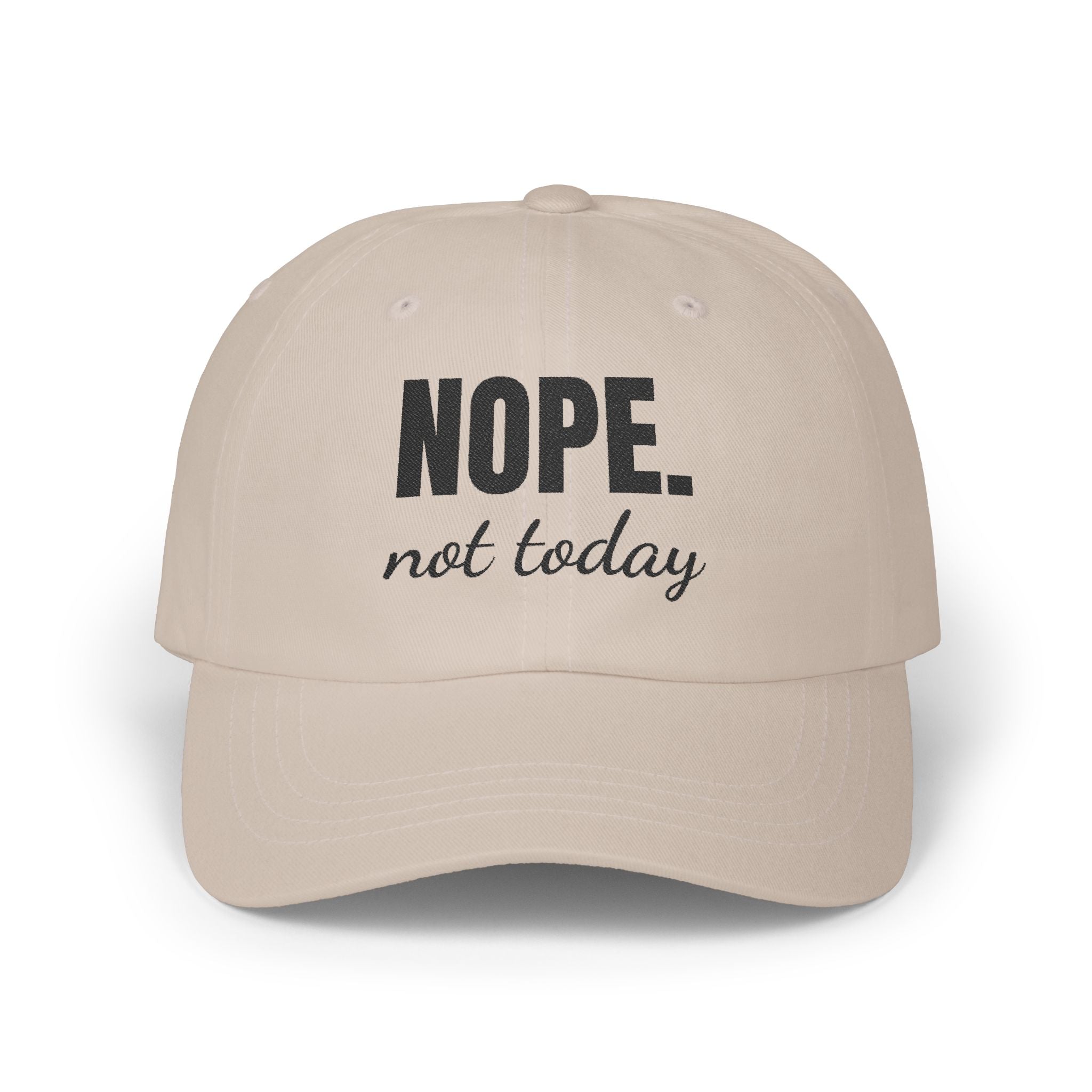 Funny Dad Cap – 'NOPE. not today' Adjustable Hat