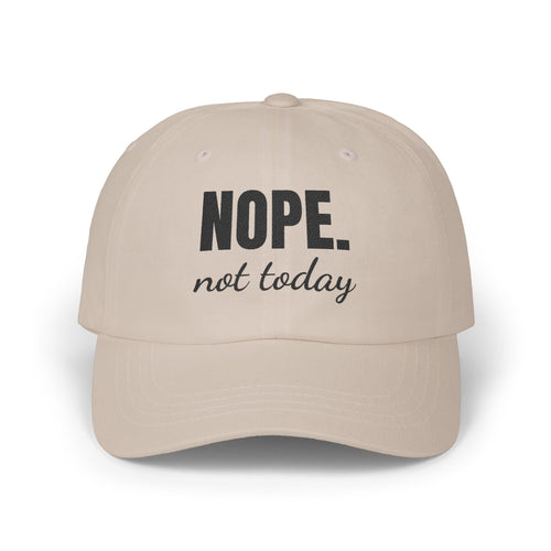 Funny Dad Cap – 'NOPE. not today' Adjustable Hat