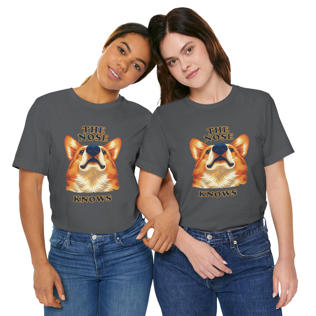 Corgi Lovers T-Shirt - "The Nose Knows"