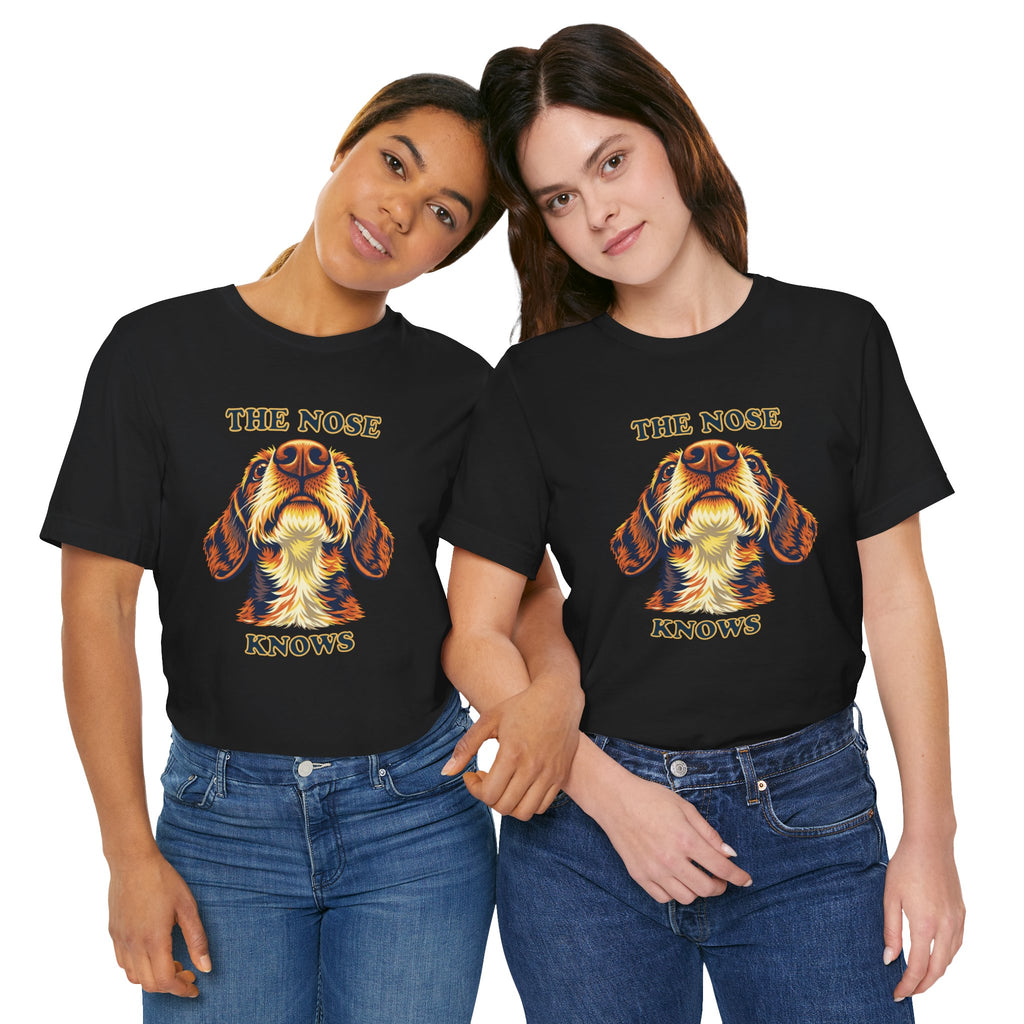 Wirehaired Dachshund Lovers T-Shirt - "The Nose Knows"