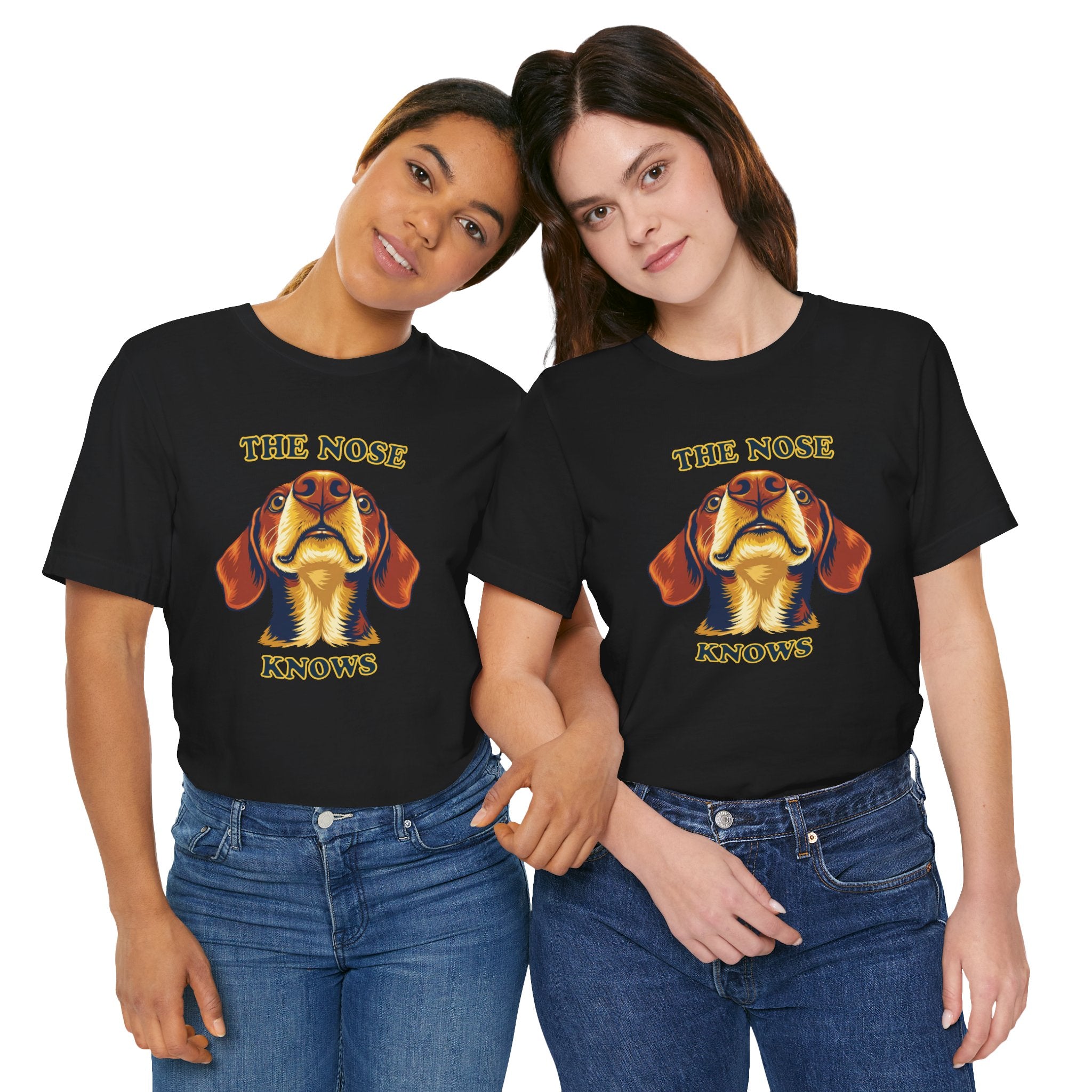 Shorthaired Dachshund Lovers T-Shirt - "The Nose Knows"