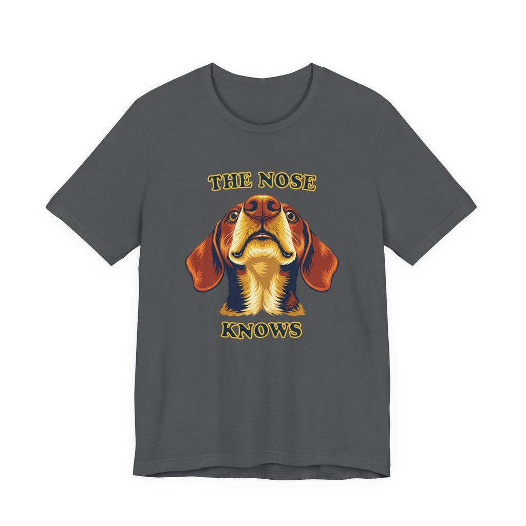 Shorthaired Dachshund Lovers T-Shirt - "The Nose Knows"