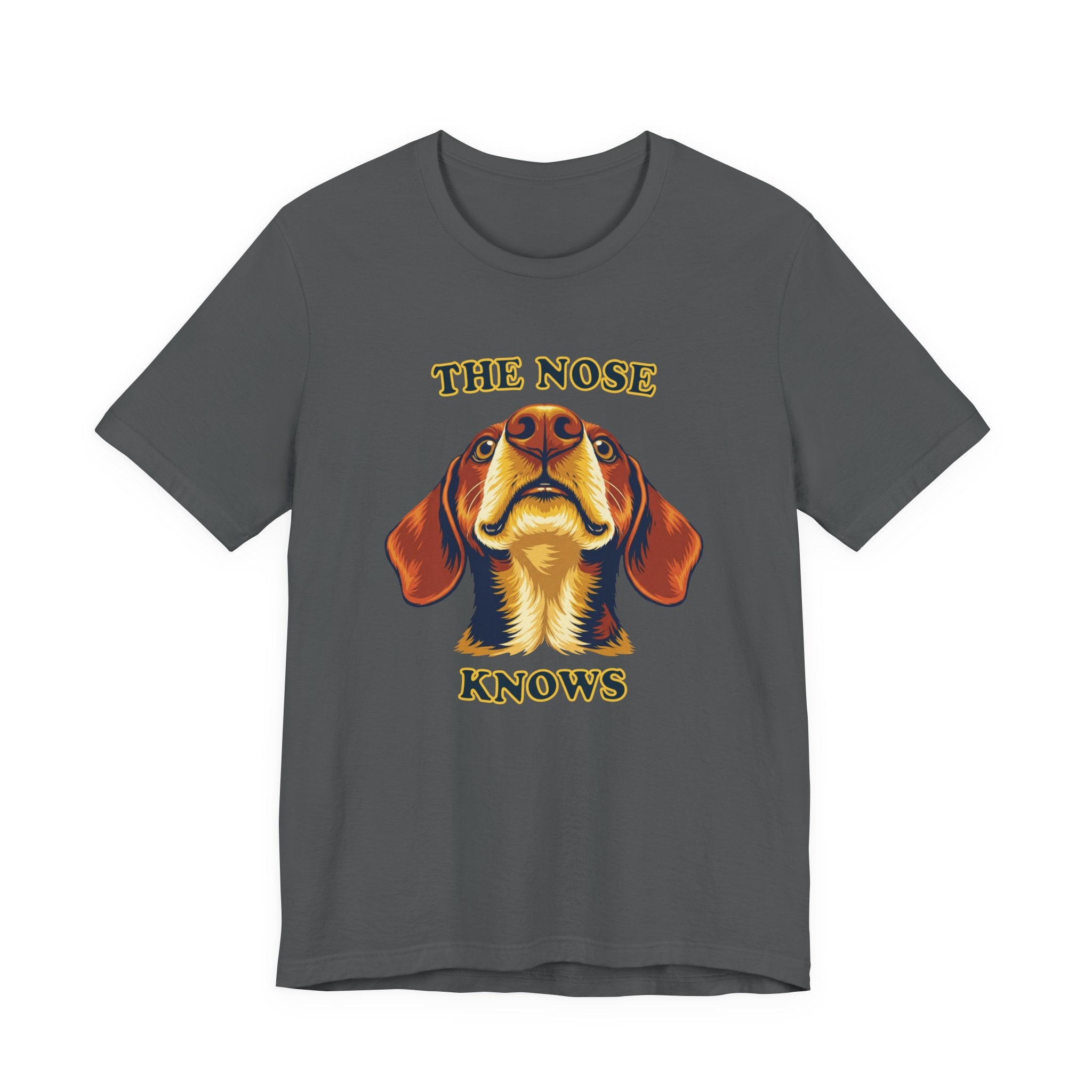 Shorthaired Dachshund Lovers T-Shirt - "The Nose Knows"