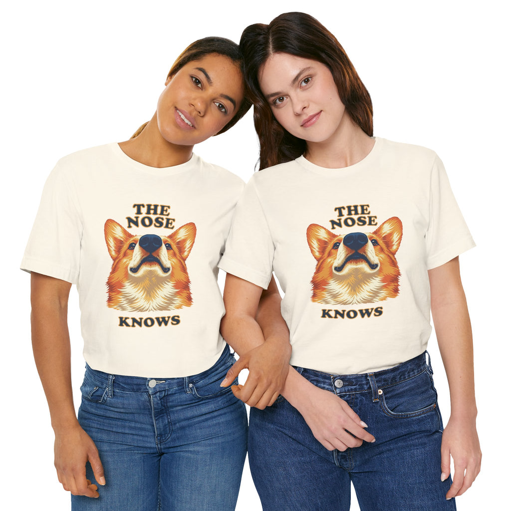 Corgi Lovers T-Shirt - "The Nose Knows"