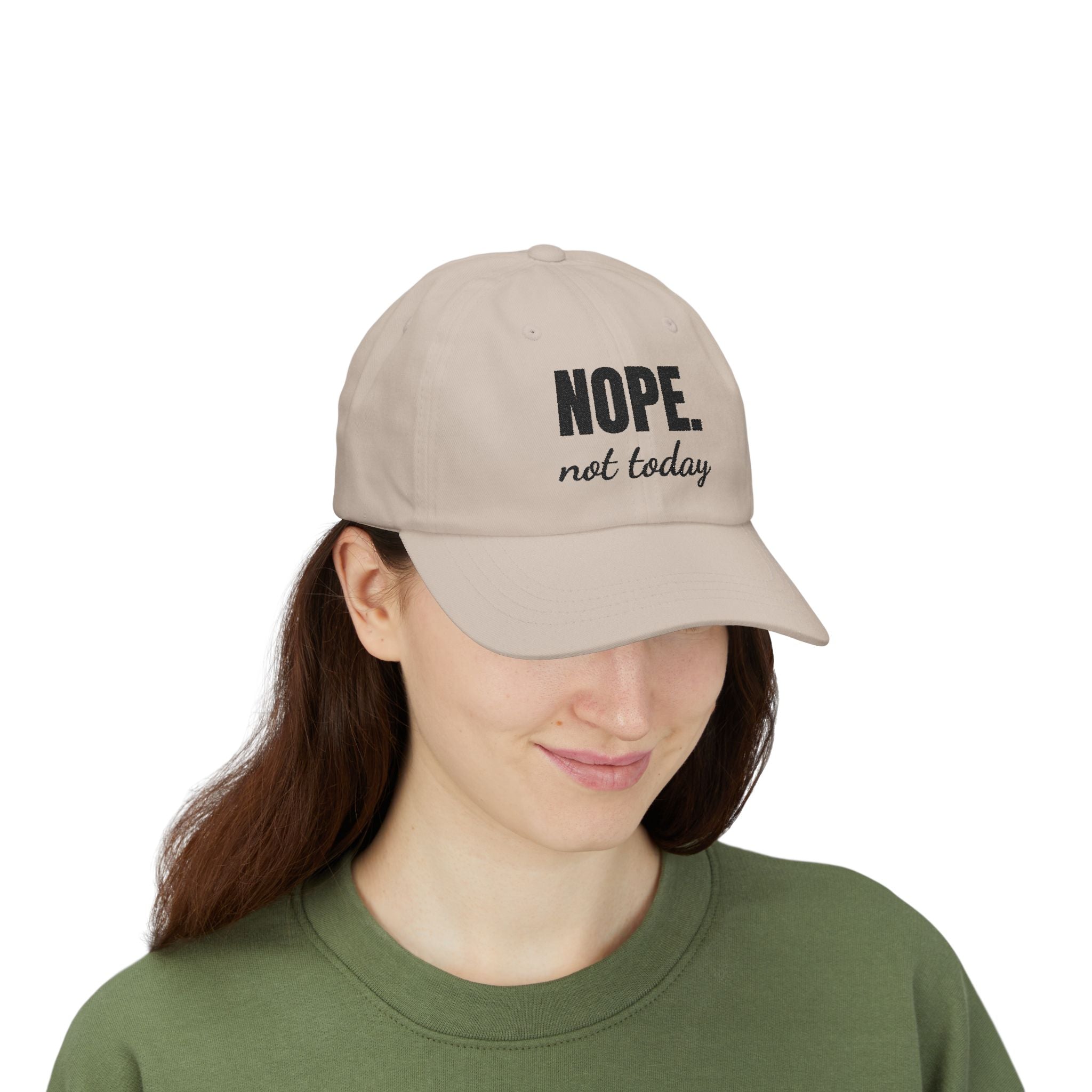 Funny Dad Cap – 'NOPE. not today' Adjustable Hat
