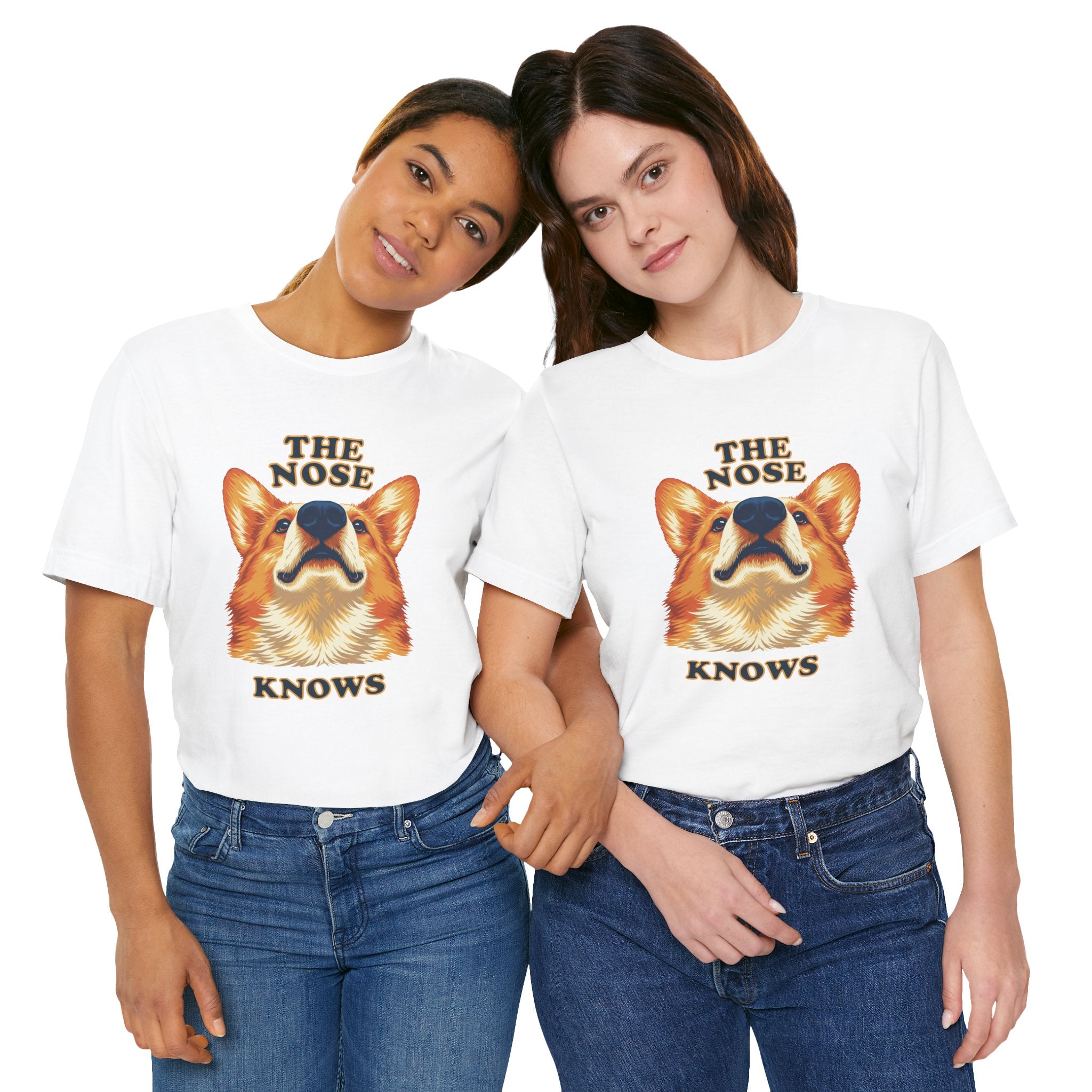 Corgi Lovers T-Shirt - "The Nose Knows"