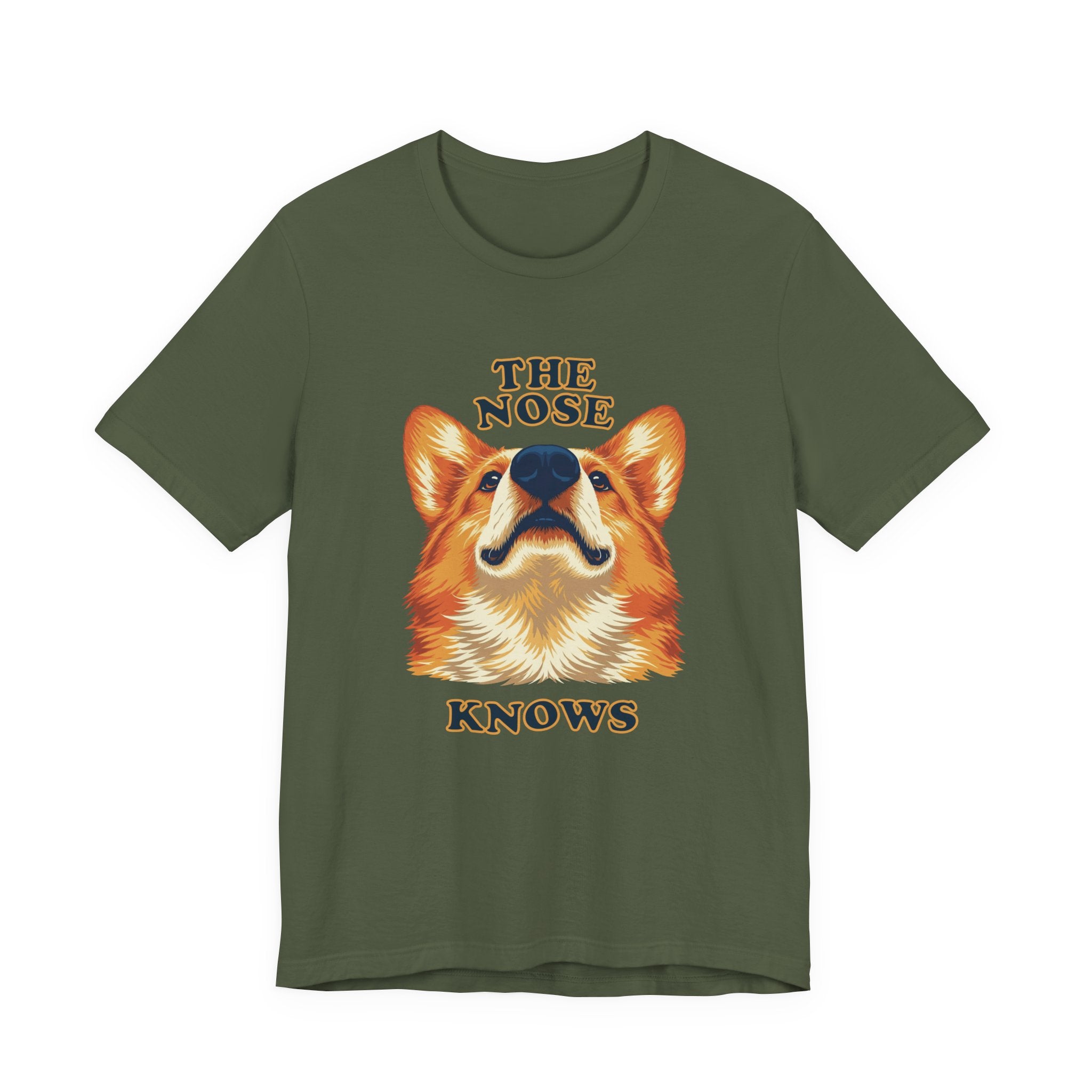 Corgi Lovers T-Shirt - "The Nose Knows"
