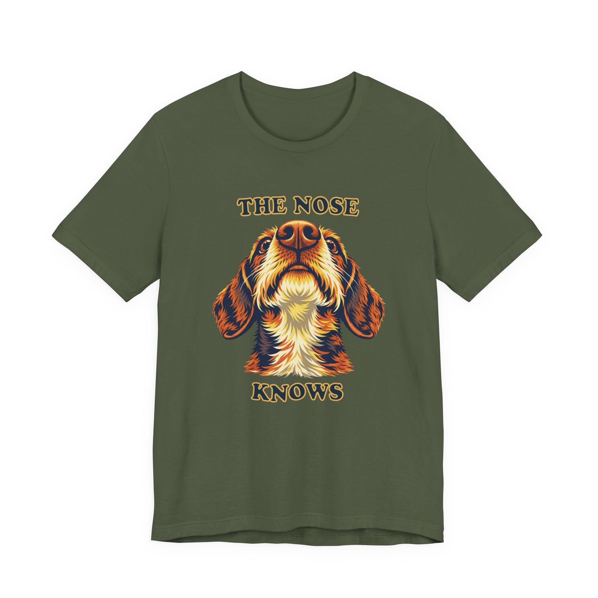 Wirehaired Dachshund Lovers T-Shirt - "The Nose Knows"