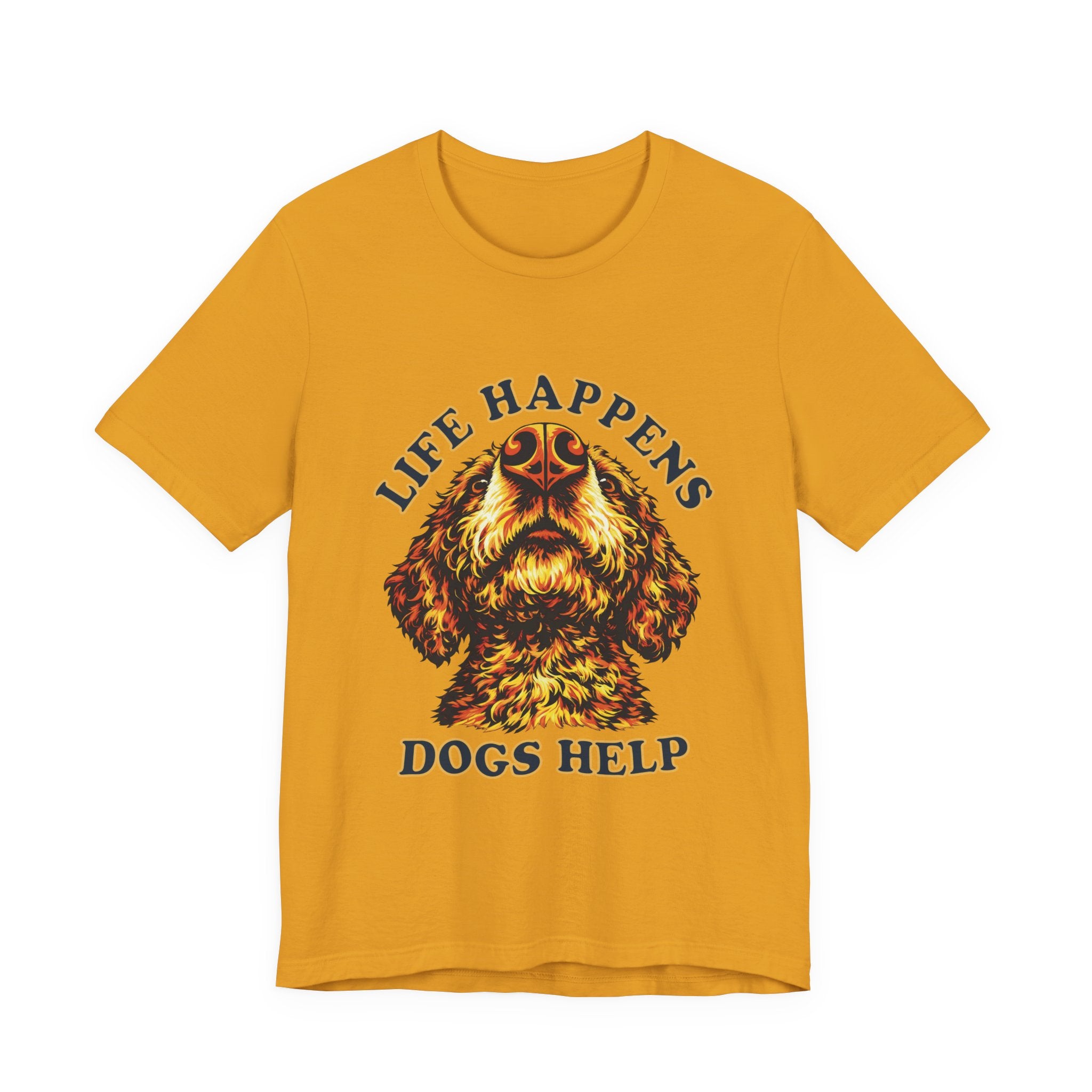 "Life Happens Dogs Help" - Doodle Tee