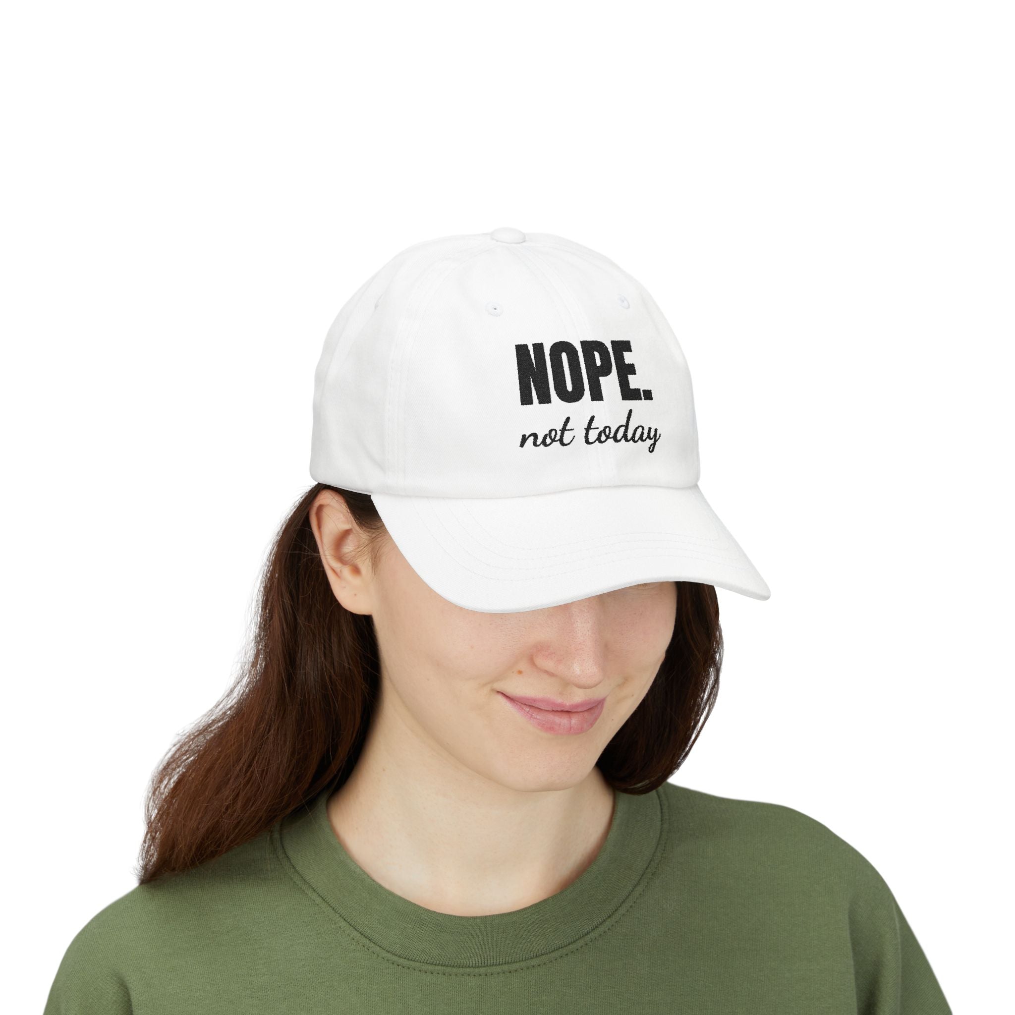 Funny Dad Cap – 'NOPE. not today' Adjustable Hat