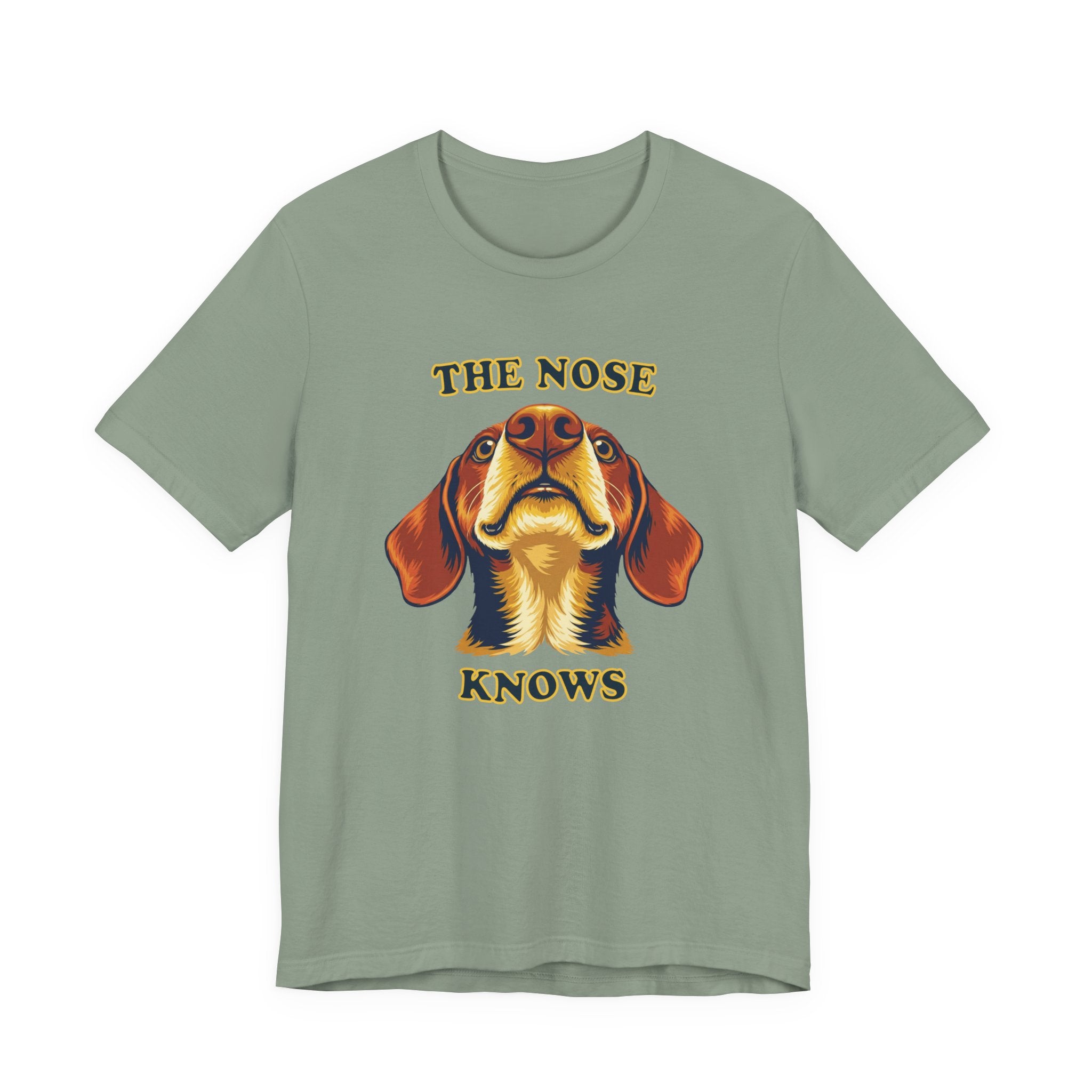 Shorthaired Dachshund Lovers T-Shirt - "The Nose Knows"