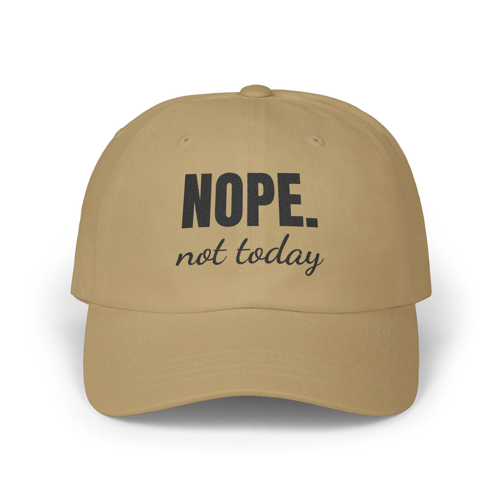 Funny Dad Cap – 'NOPE. not today' Adjustable Hat