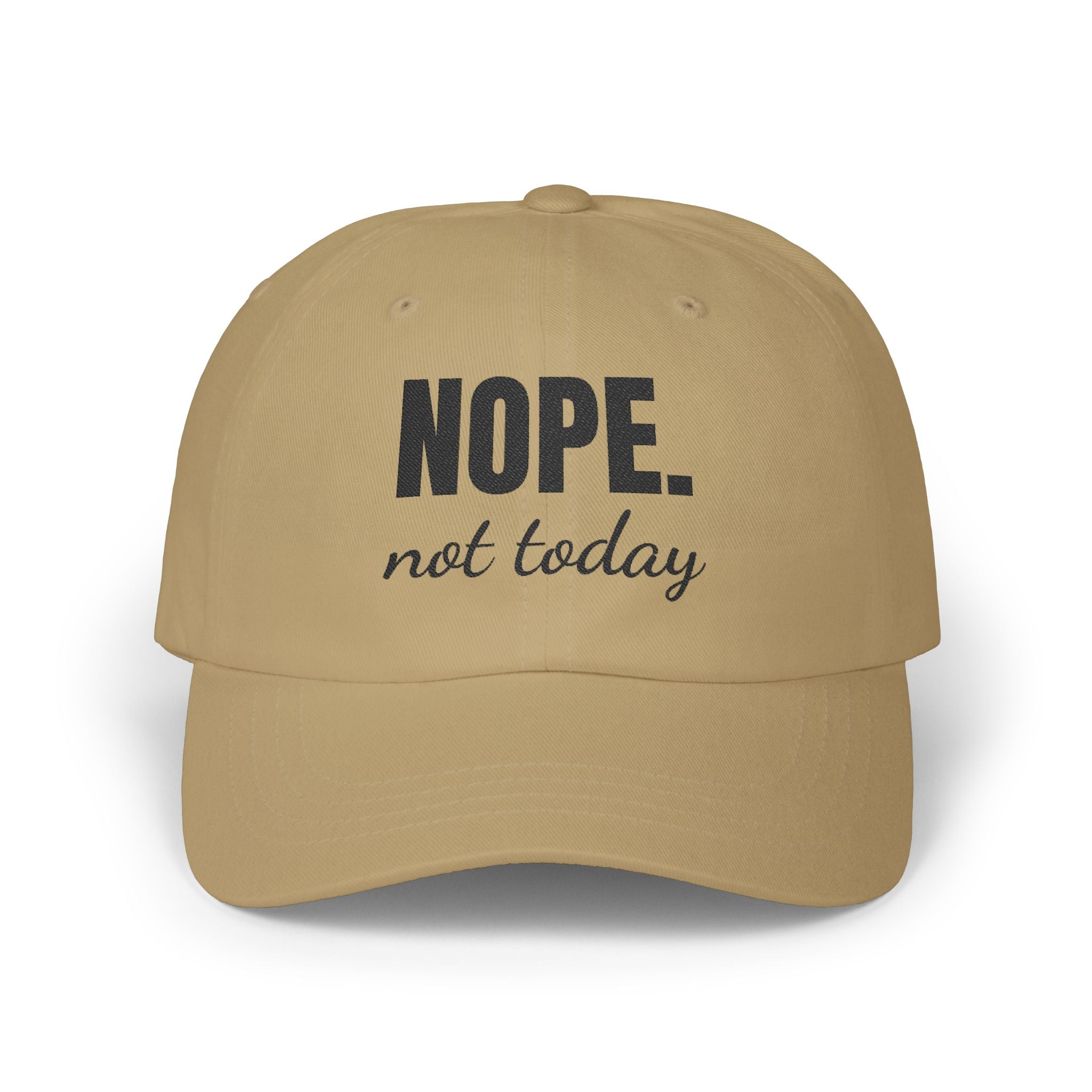 Funny Dad Cap – 'NOPE. not today' Adjustable Hat