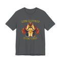 Shorthaired Dachshund Lovers T-Shirt - "Life Happens Dogs Help"