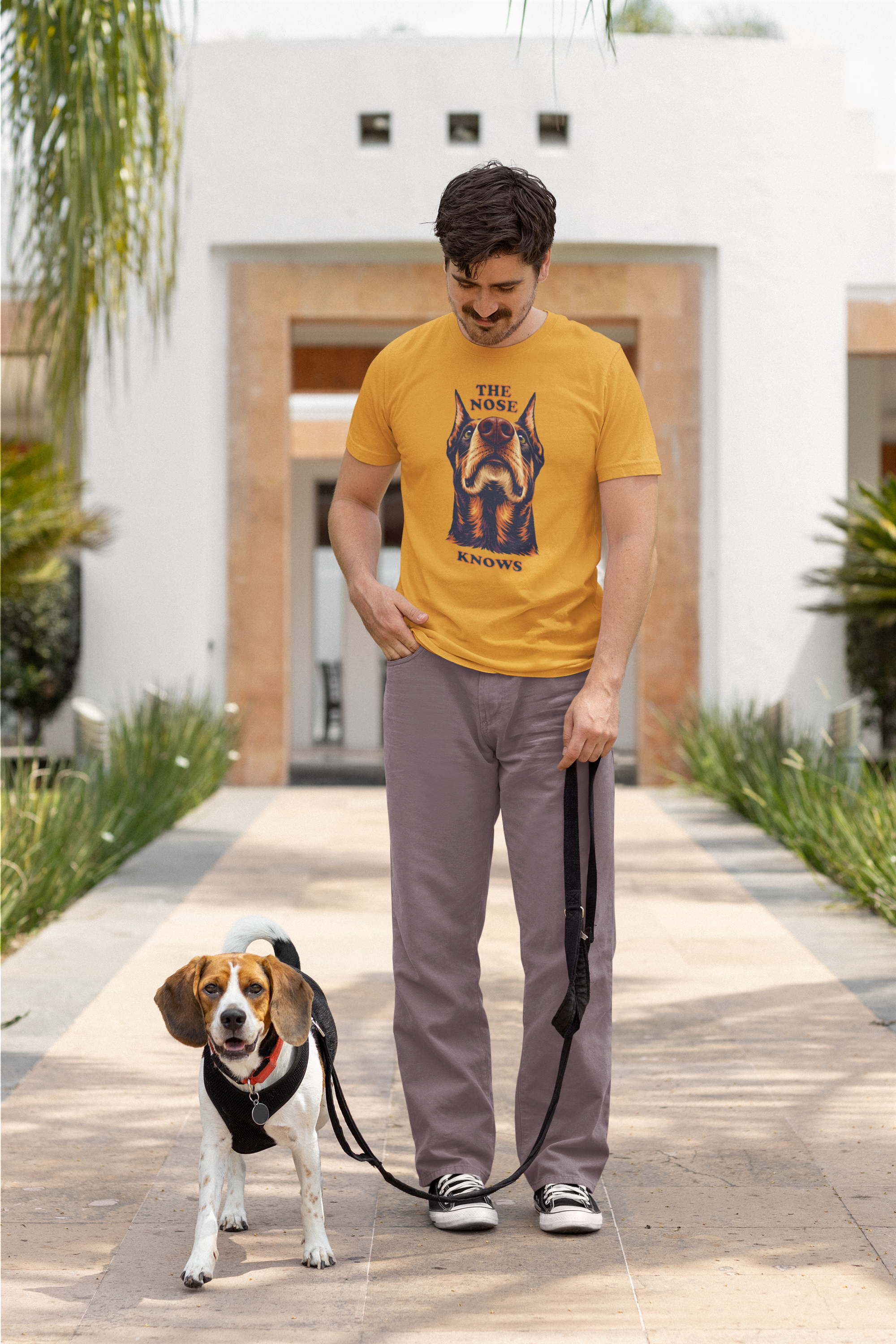 Doberman Lovers T-Shirt - "The Nose Knows"