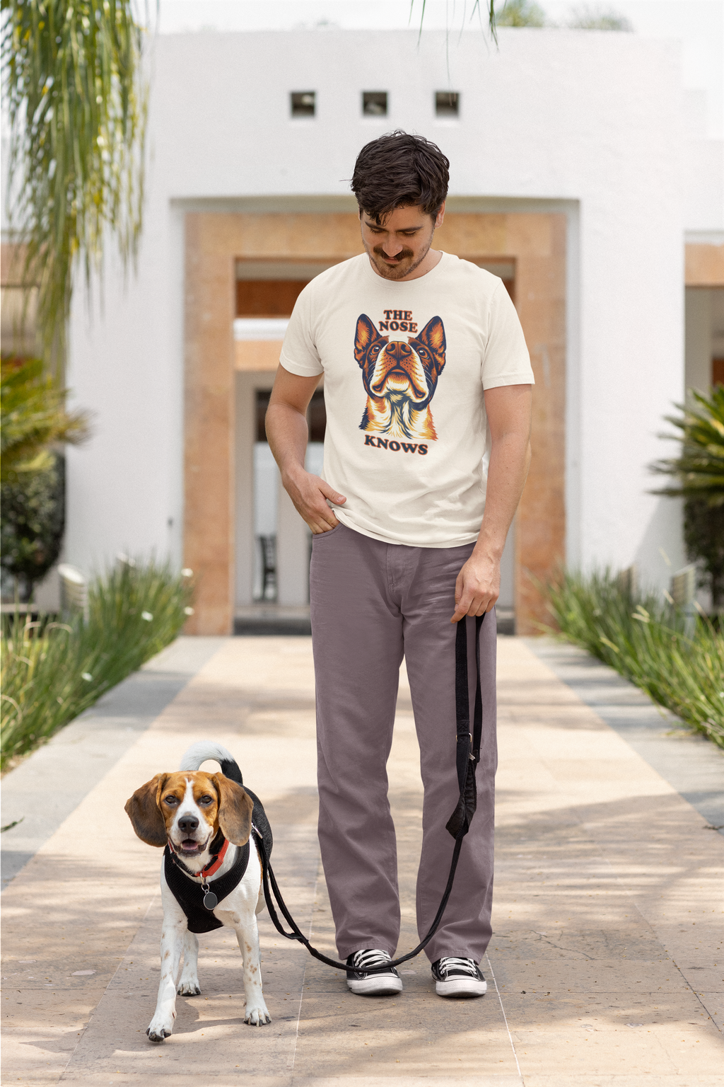 Boston Terrier Lovers T-Shirt - "The Nose Knows"