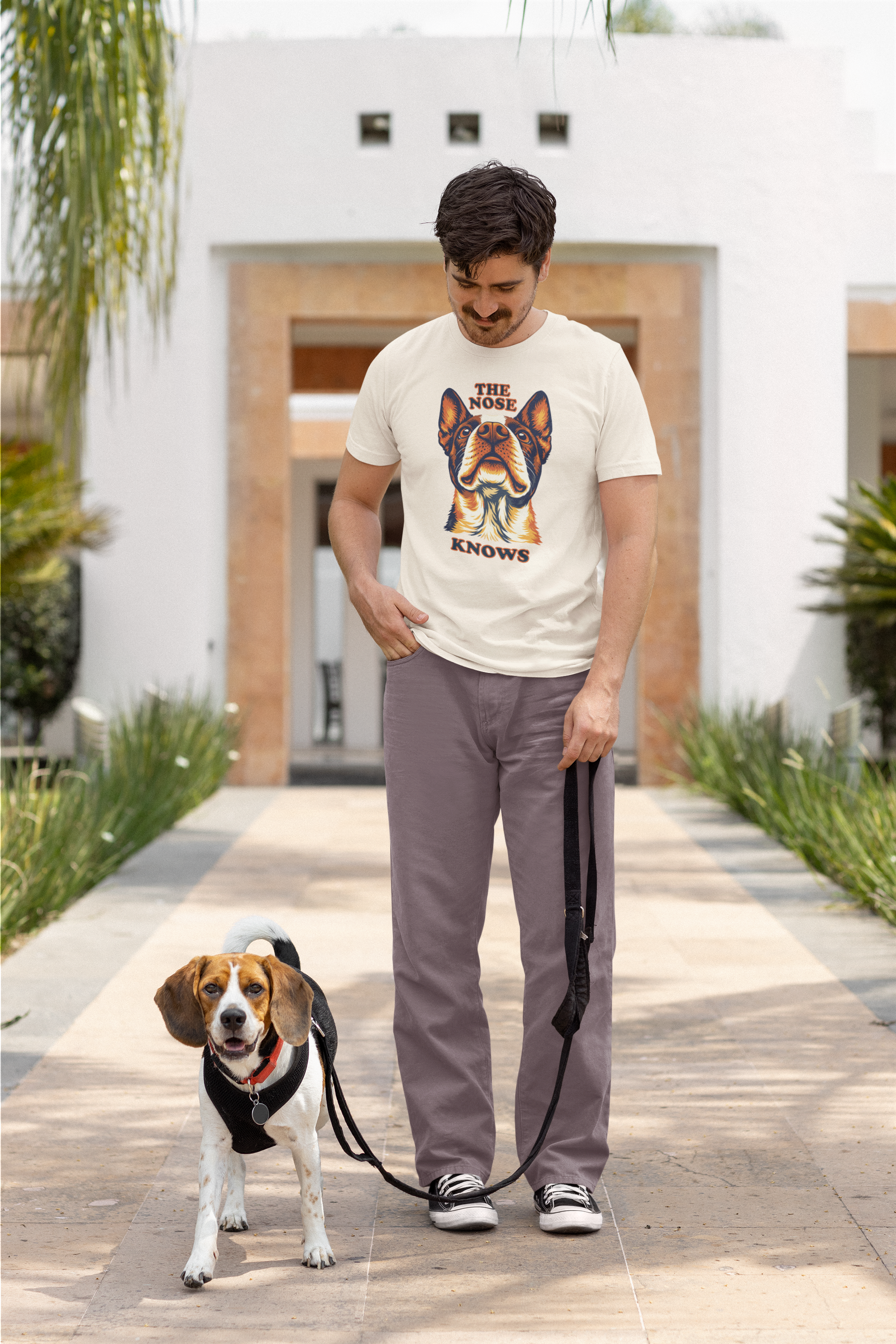 Boston Terrier Lovers T-Shirt - "The Nose Knows"