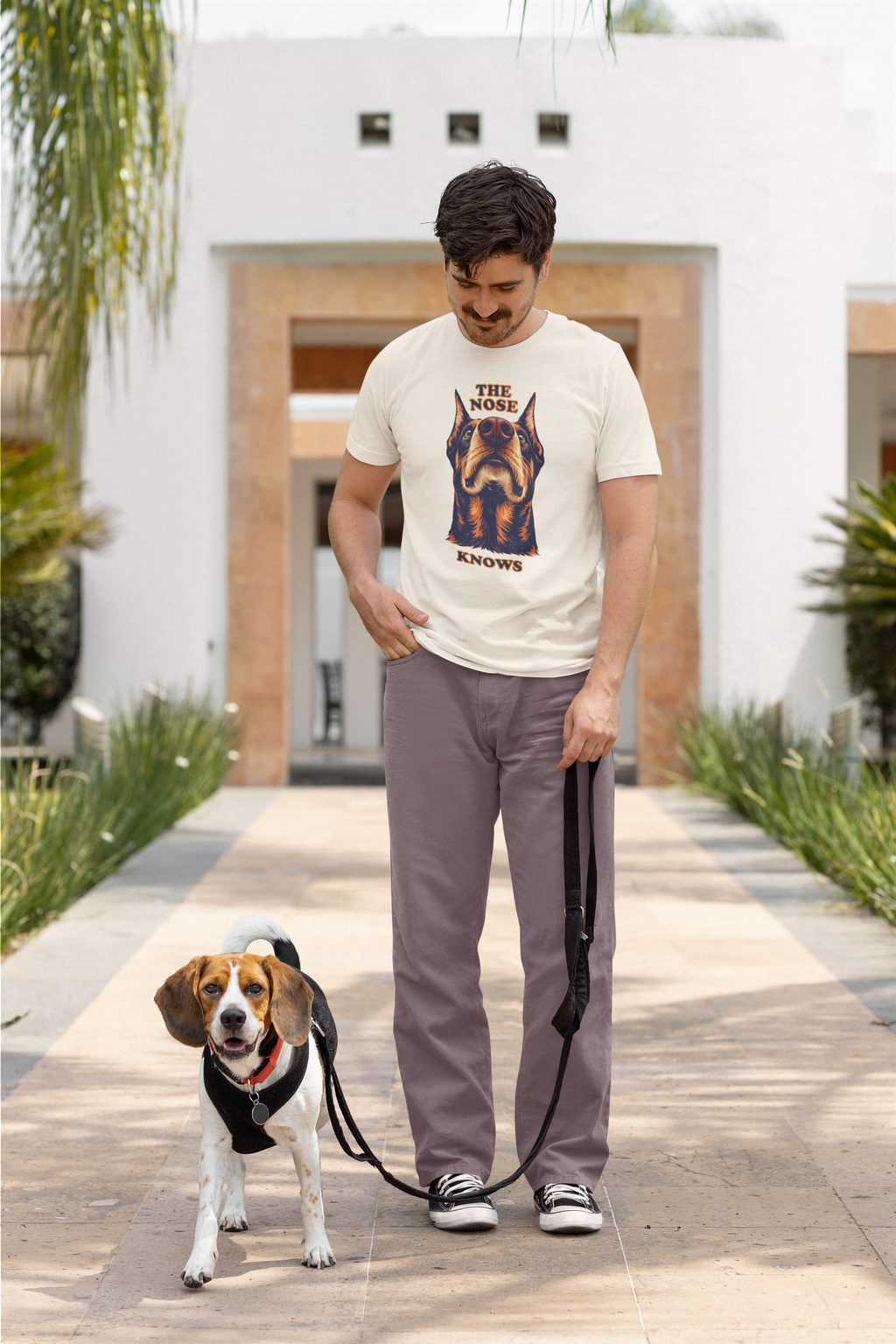 Doberman Lovers T-Shirt - "The Nose Knows"