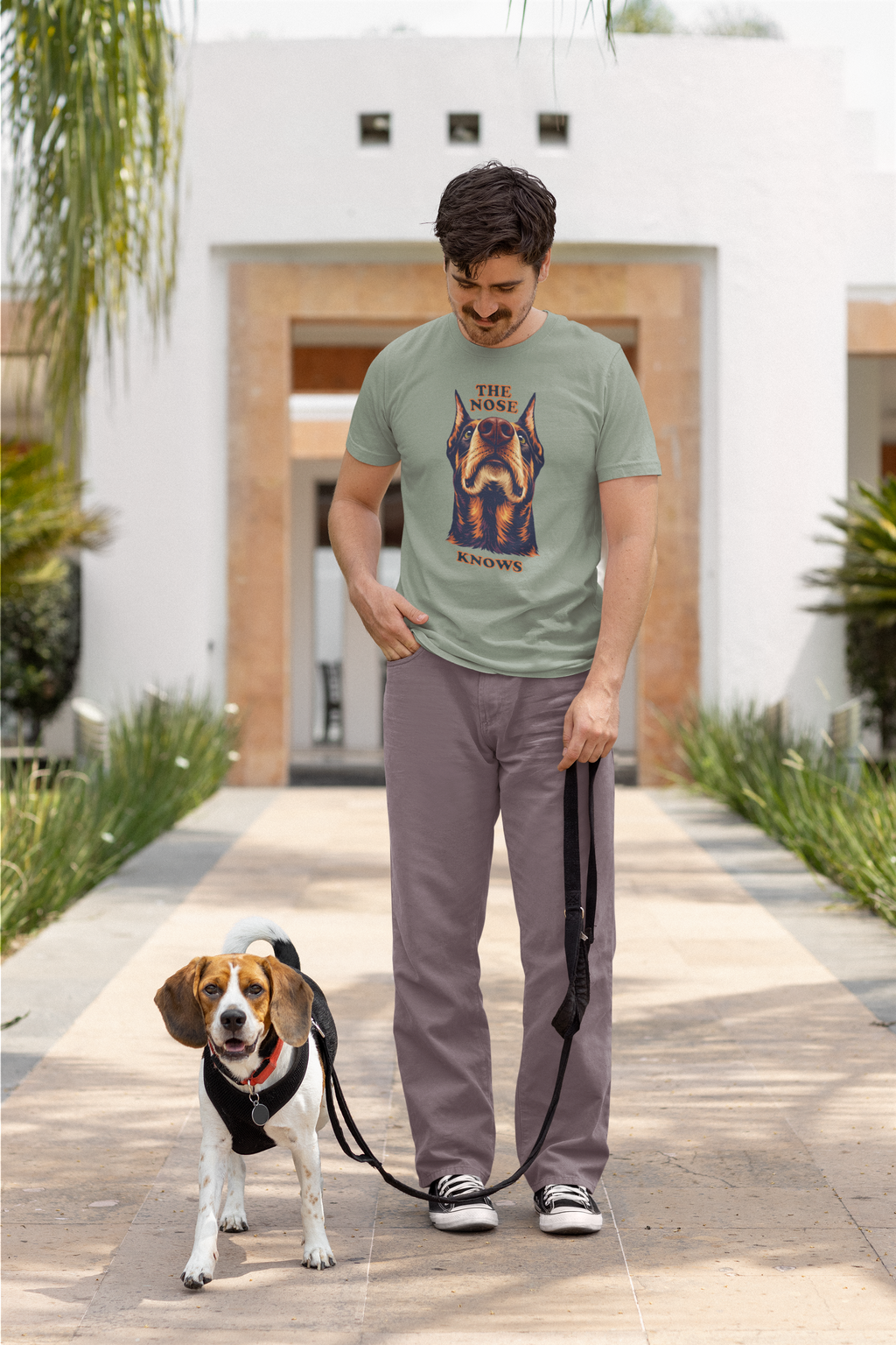 Doberman Lovers T-Shirt - "The Nose Knows"