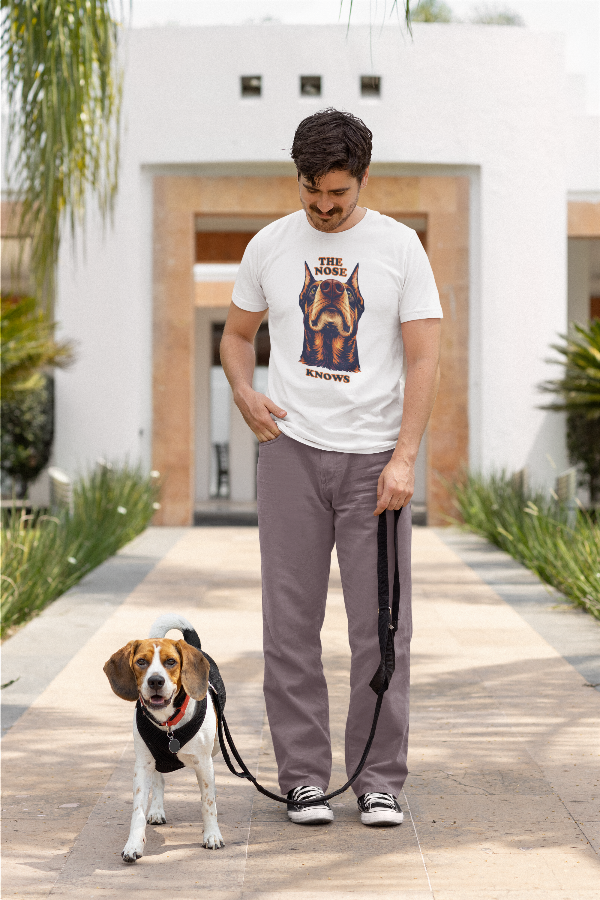 Doberman Lovers T-Shirt - "The Nose Knows"